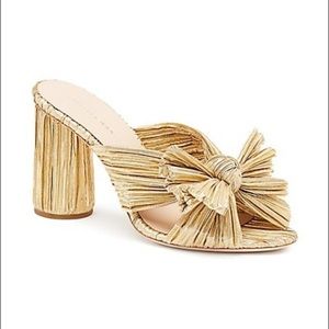 Loeffler Randall Penny 90mm Pleated Lame Knot